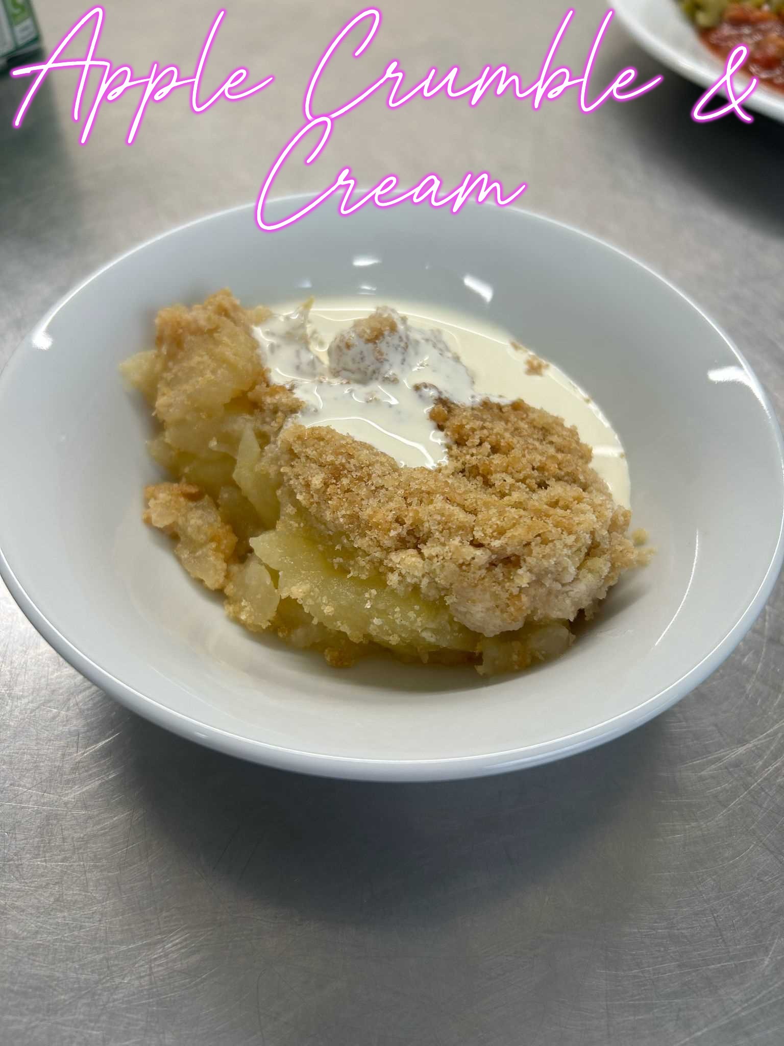 Apple Crumble & Cream
