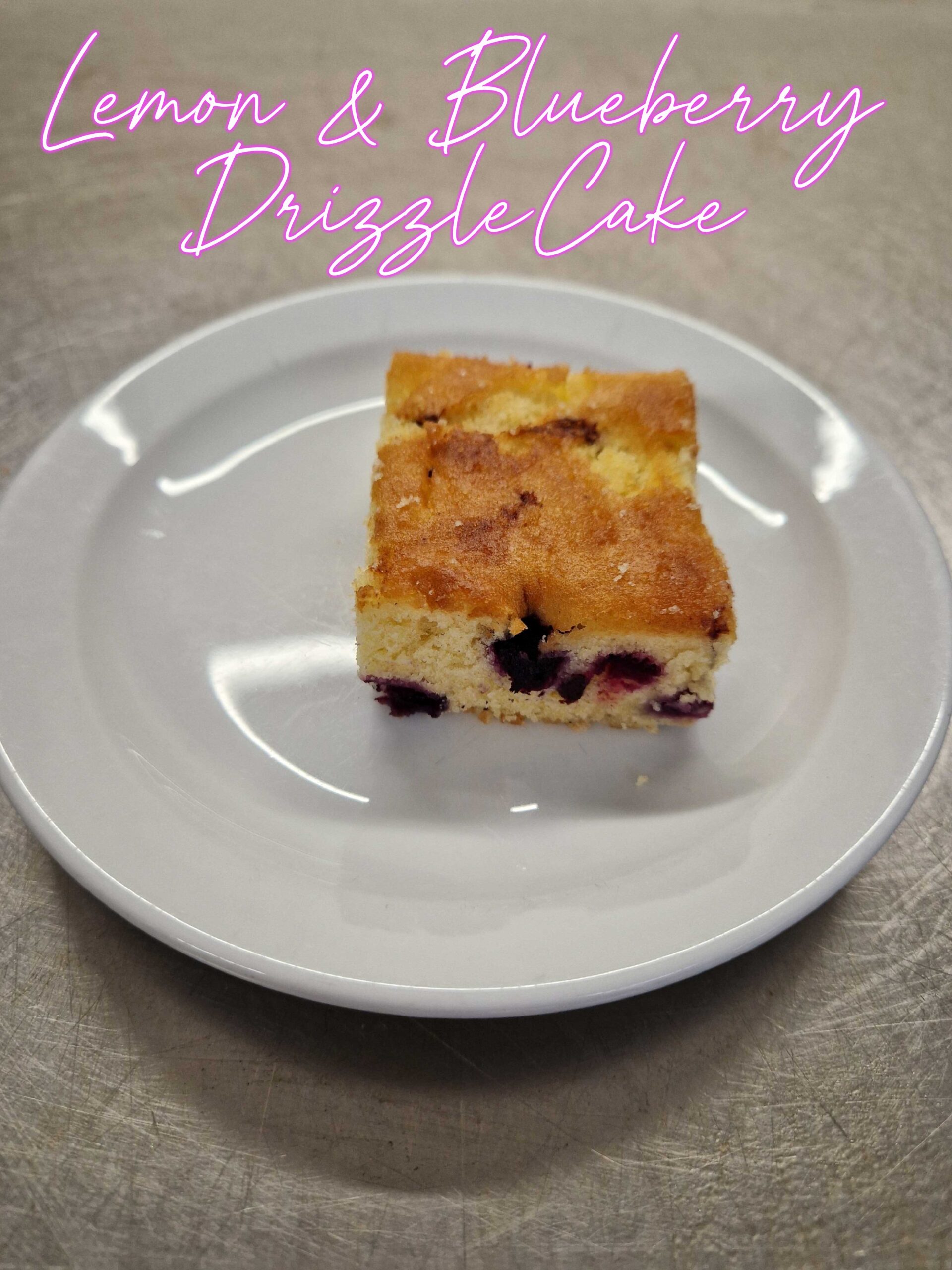 Lemon and Blueberry Drizzle Cake